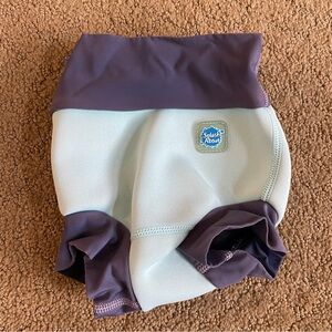 Splash About neoprene swim diaper, blue, size 6-12mo
